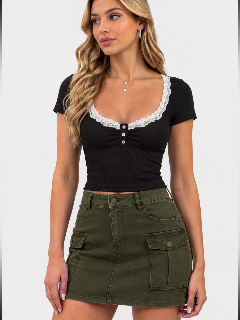 Green Skirt - Picture 1 of 3